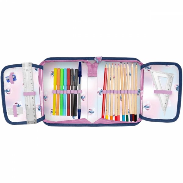 PIÓRNIK STICH SZKOLNY Z WYPOSAŻENIEM LILO i STITCH DLA DZIEWCZYNKI PASO