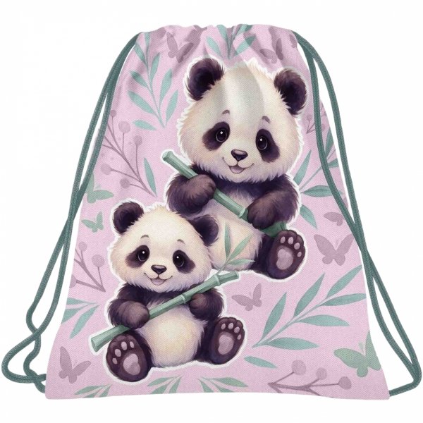PANDA WOREK DZIEWCZĘCY NA OBUWIE KAPCIE Z MISIEM DO SZKOŁY DERFORM