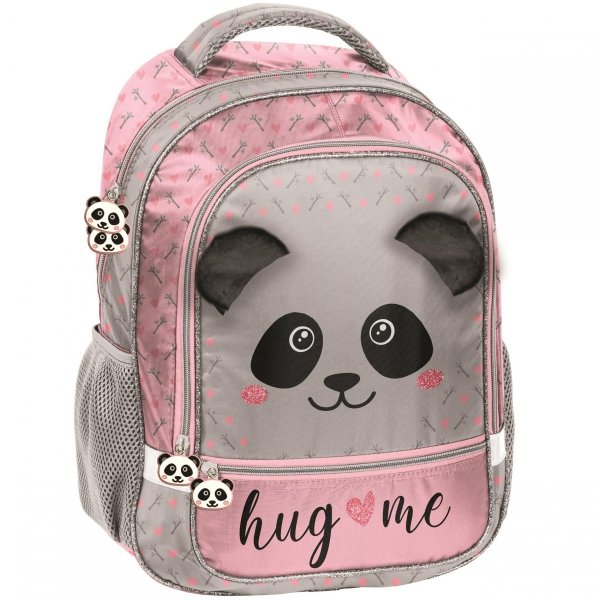 Plecak do Szkoły dla Dziewczynki Misiu Panda z Uszami Pluszowymi [PP20PA-260]