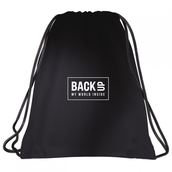 Czarny Worek na Obuwie Buty Kapcie Szkolny Backup [WOB4A56]