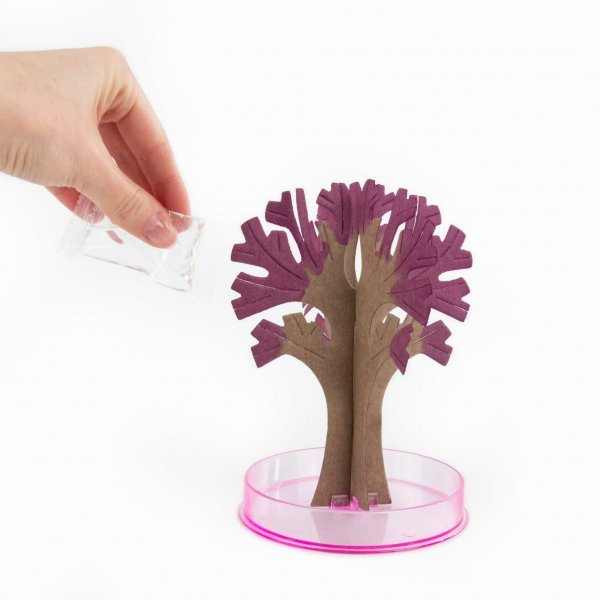 KWITNĄCE DRZEWO SAKURA ROSNĄCE KRYSZTAŁY ZESTAW KREATYWNY KIDEA DLA DZIECKA