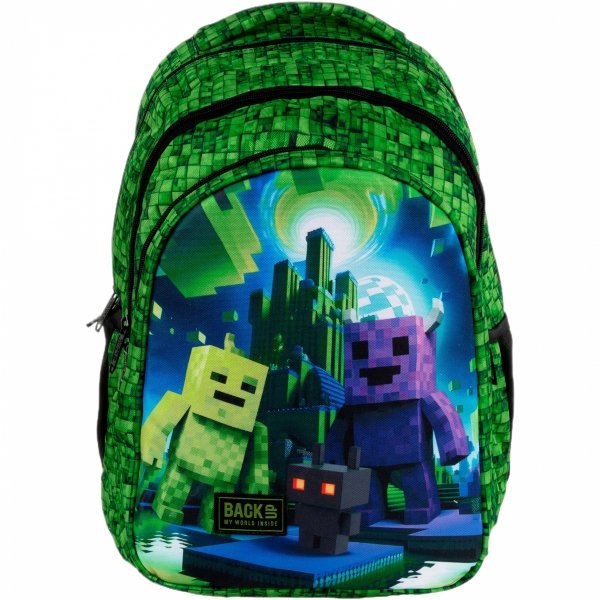 PIKSELE MINECRAFT PLECAK BACKUP SZKOLNY MŁODZIEŻOWY DLA DZIEWCZYNY 3 WZORY