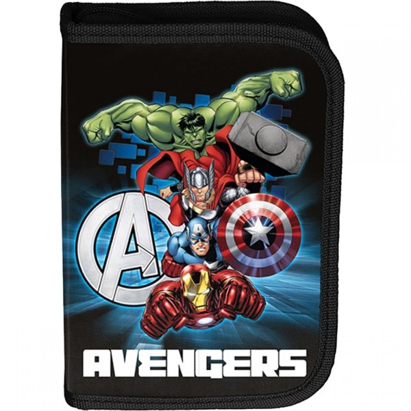 Piórnik Avengers z Wyposażeniem Szkolny Iron Man Thor Hulk [AV23DD-P001]