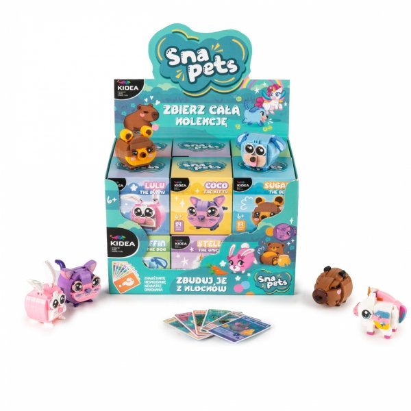 SNAPETS KLOCKI KONSTRUKCYJNE BIAŁY JEDNOROŻEC DLA DZIECKI KIDEA DERFORM