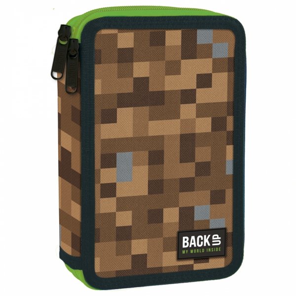 Piksele Piórnik Minecraft Szkolny z Wyposażeniem dla Chłopaka Piksele