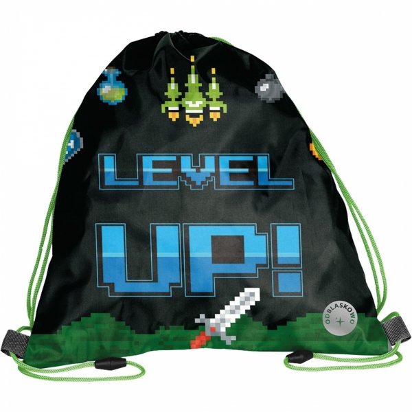Duży zestaw Gaming Tornister do Szkoły do 1 klasy Level up [BR-984-3]