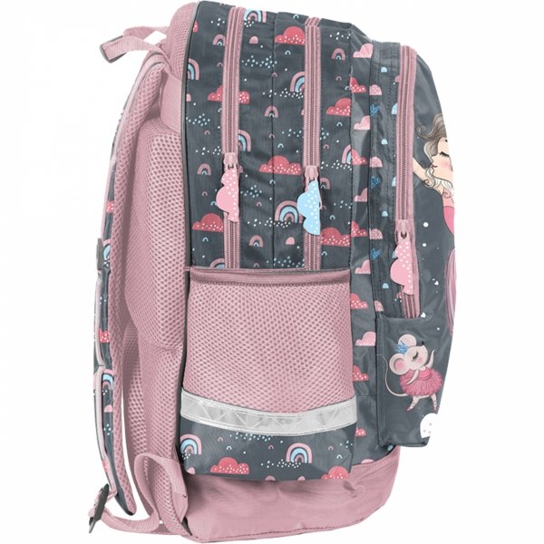 Tancerka Plecak Szkolny Baletnica w zestawie 5elem Paso [PP23BA-116]