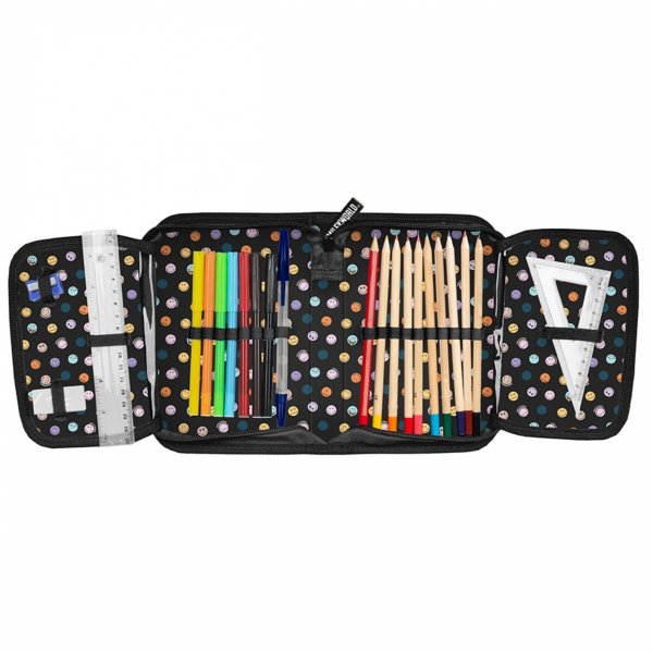 TORNISTER SMILEY SZKOLNY DO KLAS 1-4 DO PODSTAWÓWKI BUŹKI ZESTAW 5el EMOTKI