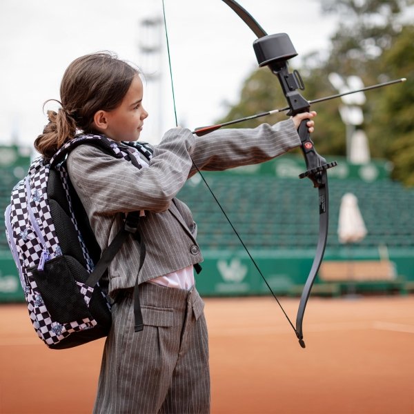 PLECAK BACKUP SZKOLNY MŁODZIEŻOWY 3 kom. SZACHOWNICA FUZZ KOMPLET 5w1