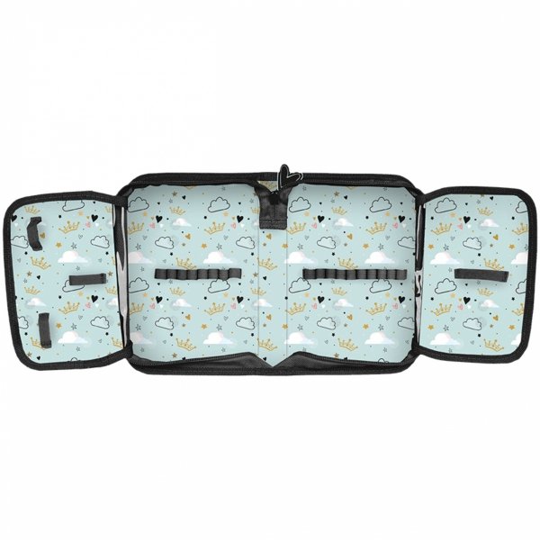 KOMPLET 5el TORNISTER SZKOLNY MIŚ PANDA DLA DZIEWCZYNKI DO 1 KLASY MIĘTOWY