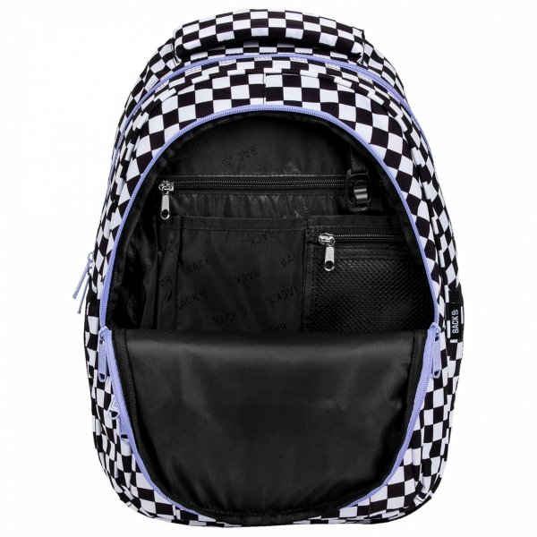 PLECAK KOMPLET 5w1 MŁODZIEŻOWY BACKUP SZKOLNY SZACHOWNICA KRATKA KRATKA