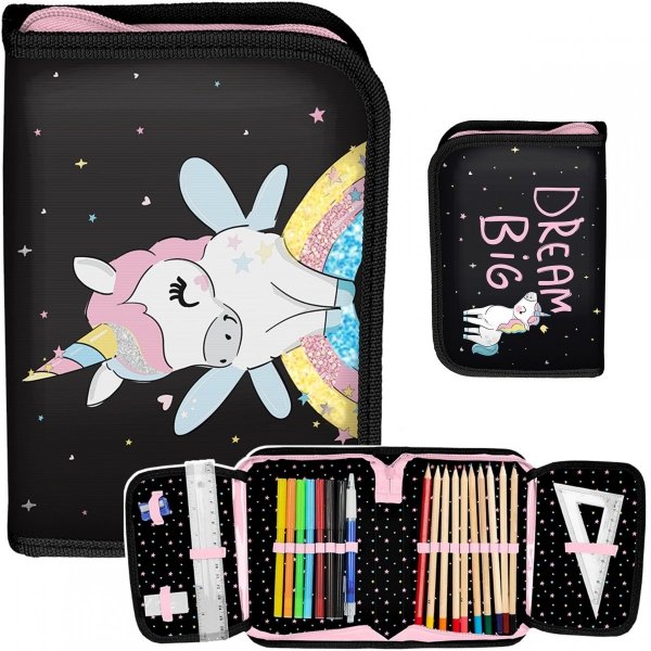 Piórnik z Wyposażeniem Szkolny Jednorożec Dziewczęcy [PP23UI-P001]