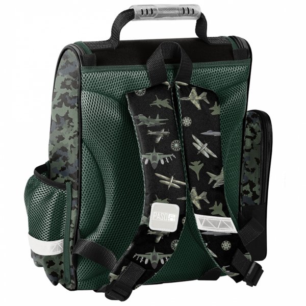 SAMOLOTY TORNISTER SZKOLNY DLA CHŁOPAKÓW DO KLAS 1-4 PODSTAWÓWKI ZESTAW 5el