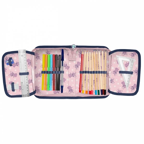 TORNISTER STITCH SZKOLNY DO KLAS 1-4 PODSTAWÓWKI ZESTAW 6 ele. STICH i LILO