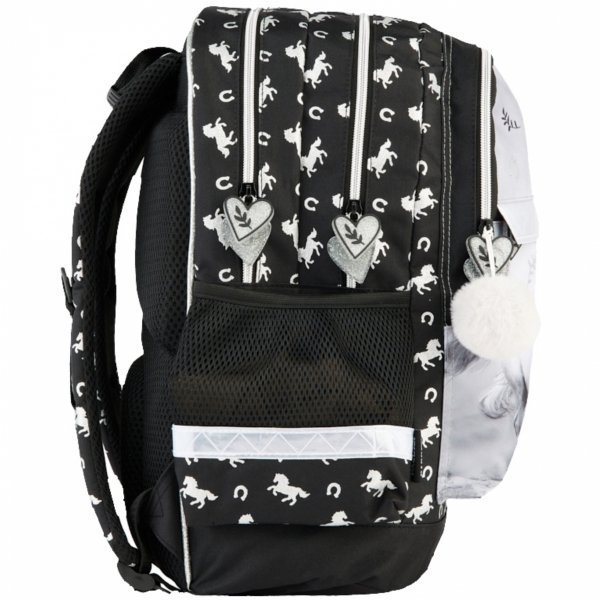 KOMPLET 3w1 KOŃ PLECAK SZKOLNY DLA UCZENNIC DO KLAS 1-4 Z KONIEM HORSE