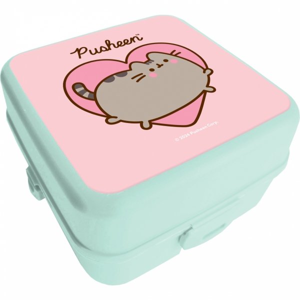 PUSHEEN ŚNIADANIÓWKA BIDON BUTELKA ZESTAW 2w1 BPA FREE DLA DZIEWCZYNKI