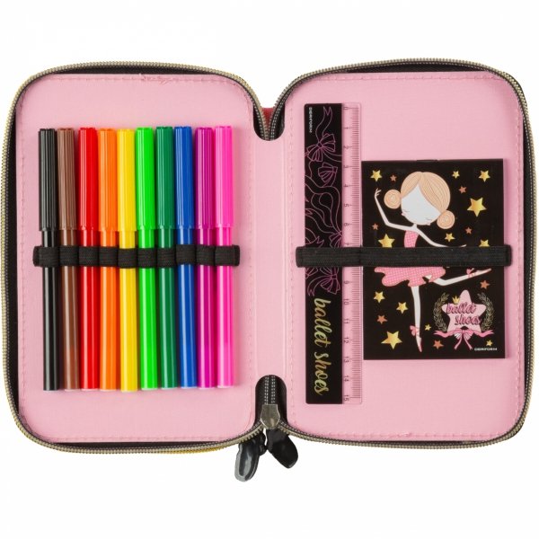 PLECAK BALETNICA KOMPLET 5el DLA DZIEWCZYNEK SZKOLNY DO PODSTAWÓWKI