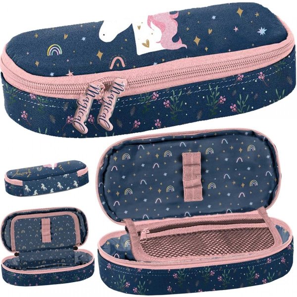 Piórnik Szkolny Jednorożec Dziewczęcy Usztywniany Paso [PP23JN-013]