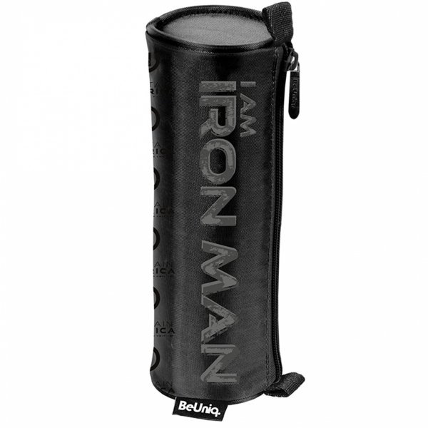 Iron Man Tuba Piórnik Szkolny Czarny Beuniq Paso Jednokomorowy [AV23SS-003]