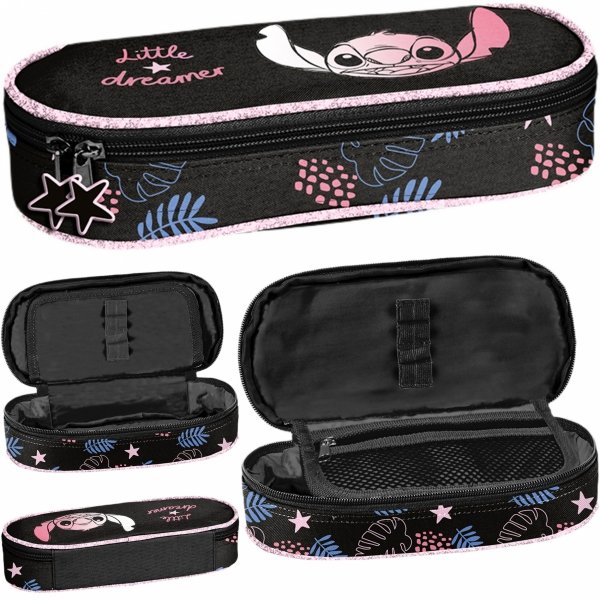 STICH PIÓRNIK SZKOLNY DLA DZIEWCZYNY OTWIERANY Z KLAPKĄ LILO i STITCH PASO