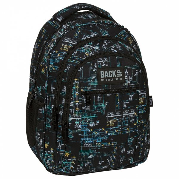 PLECAK MŁODZIEŻOWY BACKUP DLA CHŁOPAKA SZKOLNY UKŁAD SCALONY ZESTAW 2w1