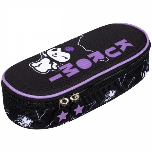 KUROMI BLACK PLECAK KOMPLET 5 ele MAJEWSKI DLA DZIEWCZYNY 4-komorowy