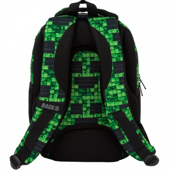 MINECRAFT PLECAK SZKOLNY MŁODZIEŻOWY BACKUP DERFORM PIKSELE GRA KOMPLET 5w1