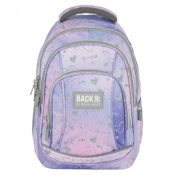 PLECAK SZKOLNY MŁODZIEŻOWY BACKUP  DLA DZIEWCZYNY TWINKLE KOMPLET 5w1 SERCA