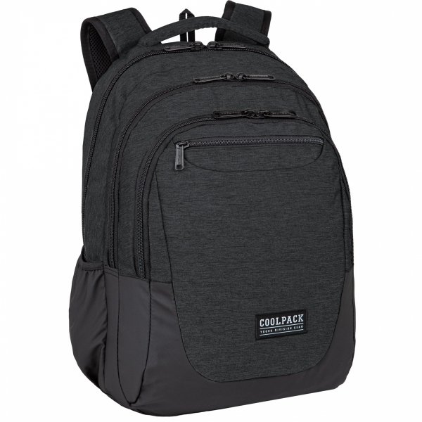 Czarny CoolPack Plecak CP Młodzieżowy Szkolny 3 komorowy [C10164]