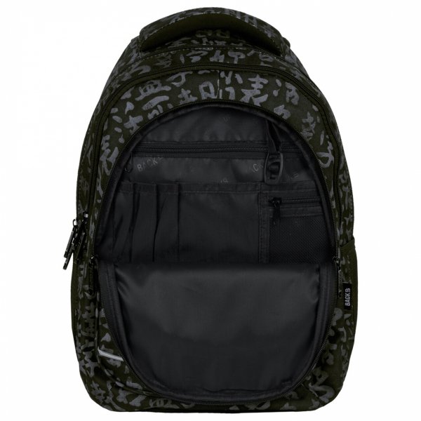 BACKUP PLECAK SZKOLNY MŁODZIEŻOWY ZESTAW 4 ele ANTYCZNY DLA CHŁOPAKA NAPISY