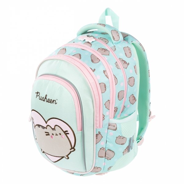 PUSHEEN MINT KOMPLET 5el MAJEWSKI DLA DZIEWCZYNY PLECAK KOT KOTKI