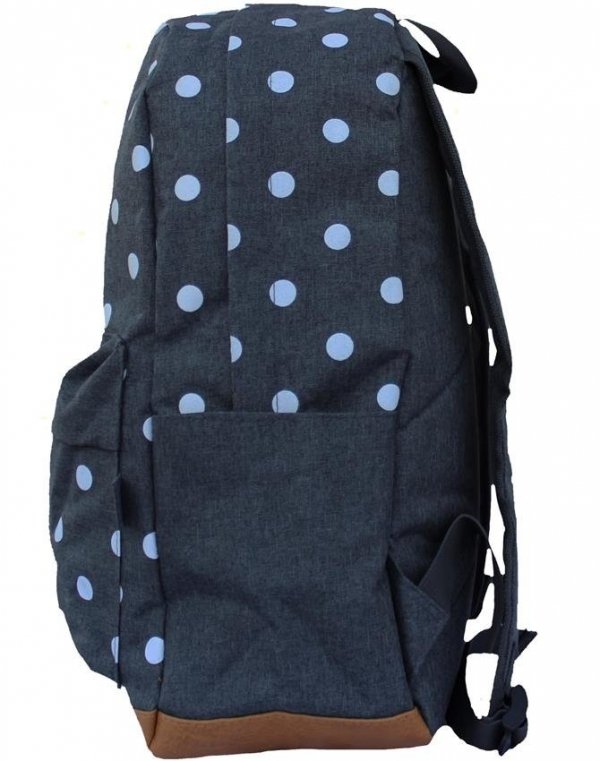 Plecak w Kropki dla Dziewczyny Młodzieżowy Komplet Beniamin [607801]
