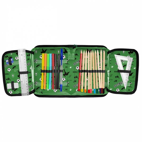 PLECAK PIŁKA NOŻNA SZKOLNY DO 1 KLASY SZKOŁY PODSTAWOWEJ ZESTAW 6 ele PASO