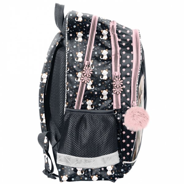 KOTEK PLECAK SZKOLNY DLA UCZENNIC DZIEWCZĘCY DO PODSTAWÓWKI KOTKI CATS PASO