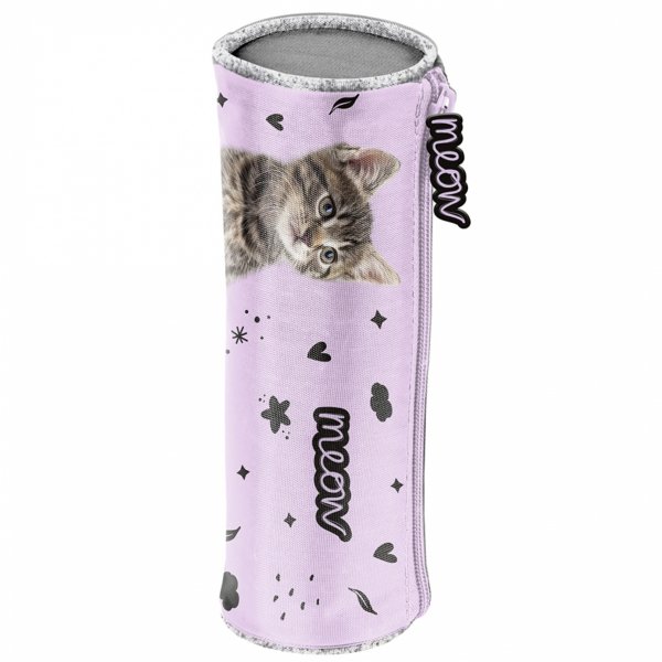 PIÓRNIK TUBA Z KOTKIEM SZKOLNY OKRĄGŁY TUBA DLA DZIEWCZYNEK KOTEK PASO