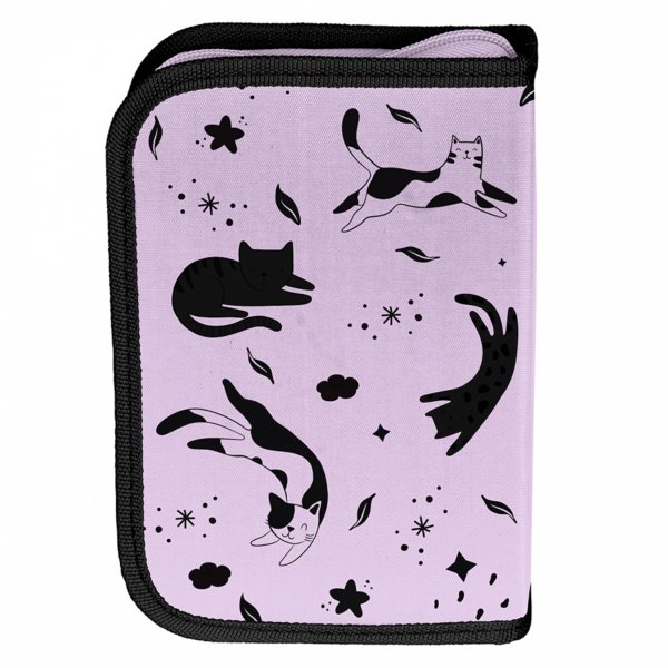 KOMPLET 6w1 TORNISTER SZKOLNY KOT DZIEWCZĘCY Z KOTEM DO 1 KLASY KOTEK CATS