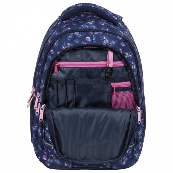 BackUp Ważki zestaw 5w1 Plecak Szkolny dziewczęcy [PLB5A24]