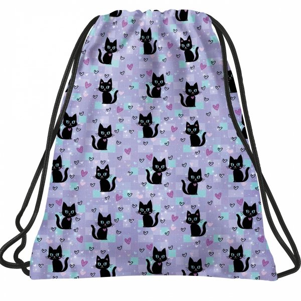 ZESTAW 5w1 SZKOLNY PLECAK MŁODZIEŻOWY BACKUP Z KOTKAMI CATS SZKOLNY KOTEK