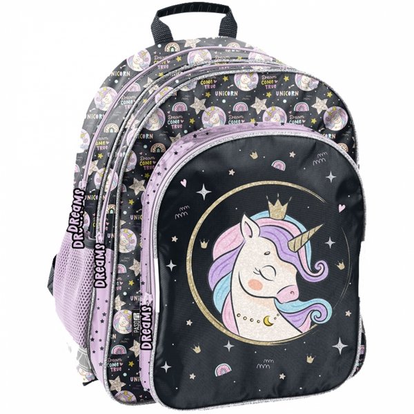 PLECAK SZKOLNY JEDNOROŻEC ZESTAW 5w1 DLA DZIEWCZYNKI DO PODSTAWÓWKI PASO