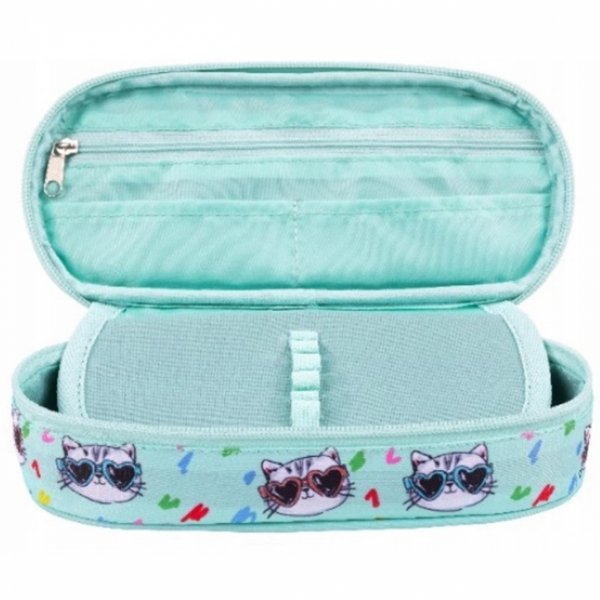 KOTEK MINT ZESTAW 5el MAJEWSKI DLA DZIEWCZYNEK PLECAK KOTKI DO PODSTAWÓWKI