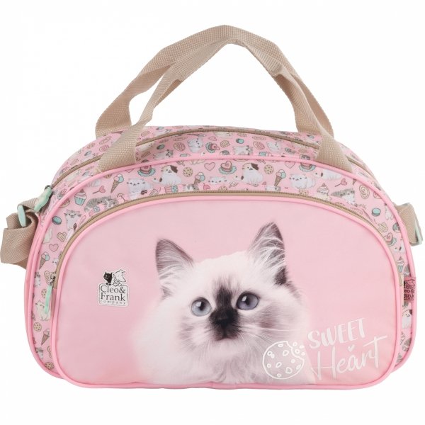 KOTEK TORBA SZKOLNA KOT SPORTOWA NA BASEN DLA DZIEWCZYNEK Z KOTKAMI CATS