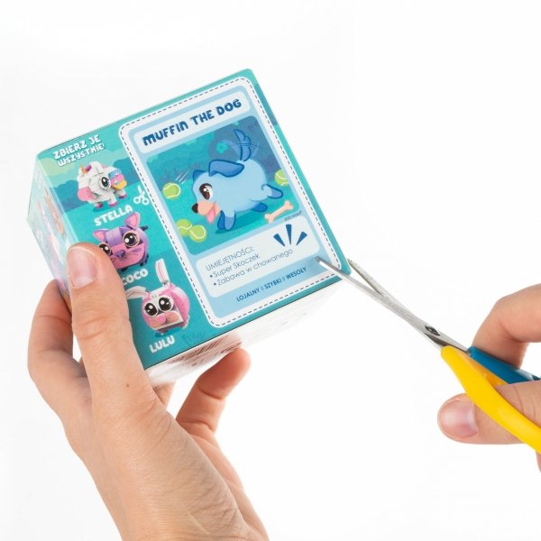 SNAPETS KLOCKI KONSTRUKCYJNE 76 ELEMENTÓW PIES NIEBIESKI MUFFIN KIDEA