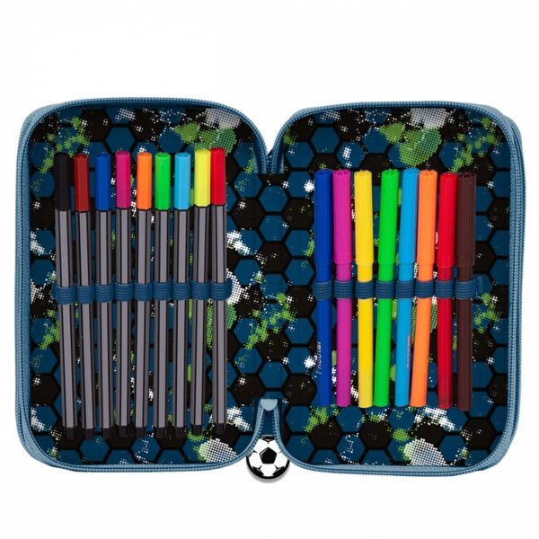 PIŁKARSKI PIÓRNIK 3 kom FOOTBALL Z WYPOSAŻENIEM SZKOLNY PIŁKA  NOŻNA PASO