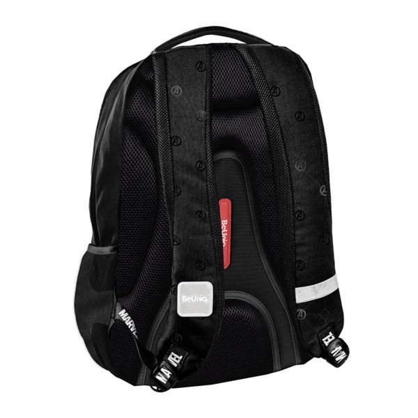 IRON MAN CZARNY PLECAK MŁODZIEŻOWY SZKOLNY PASO BEUNIQ 4 KOMOROWY AVENGERS