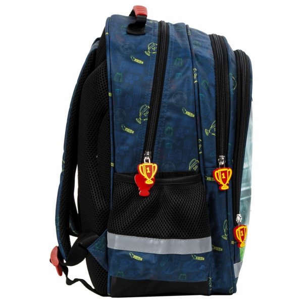 Komplet 3ele. Piłkarski Plecak Chłopięcy do Podstawówki [PL15BPI18]