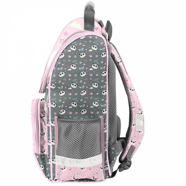 TORNISTER PANDA SZKOLNY DO 1 KLASY PODSTAWÓWKI DLA DZIEWCZYNY KOMPLET 5 ele
