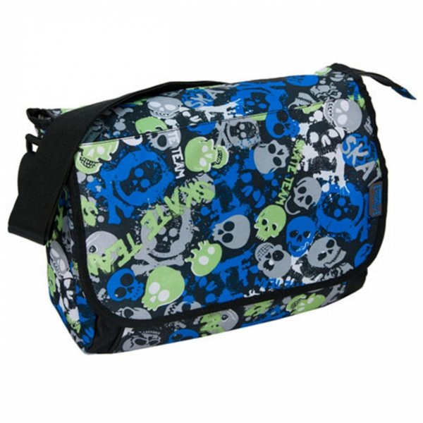 Torba Czaszki A4 Listonoszka na Pasku Młodzieżowa Chłopięca [15-582D]