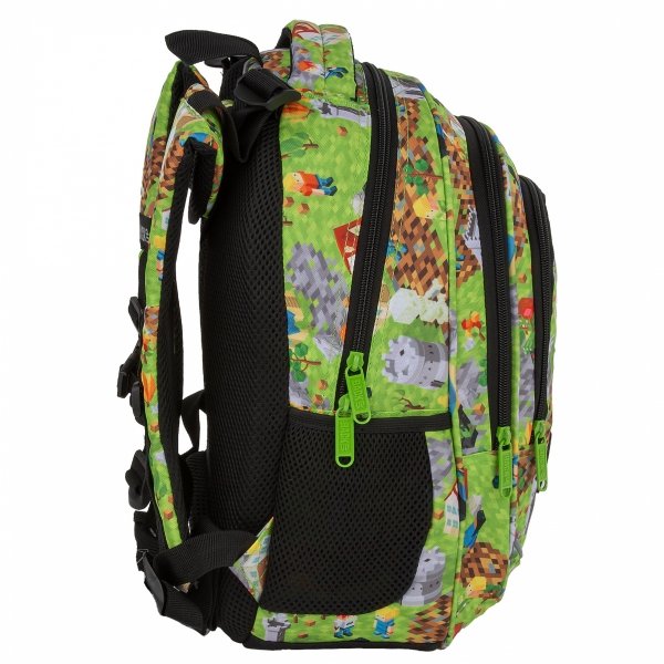 GAMING MINECRAFT PLECAK DLA CHŁOPAKA BACKUP DO PODSTAWÓWKI KOMPLET 5w1