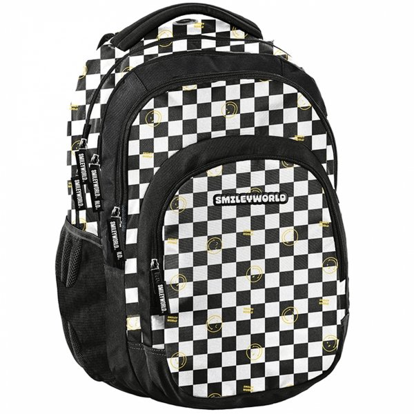 SMILEY SZACHOWNICA DUŻY PLECAK BeUniq MŁODZIEŻOWY SZKOLNY KOMPLET 3 elem.