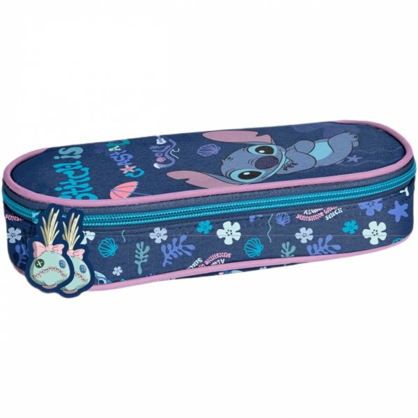 STICH PIÓRNIK SZKOLNY DLA DZIEWCZYNY OTWIERANY Z KLAPKĄ LILO i STITCH PASO